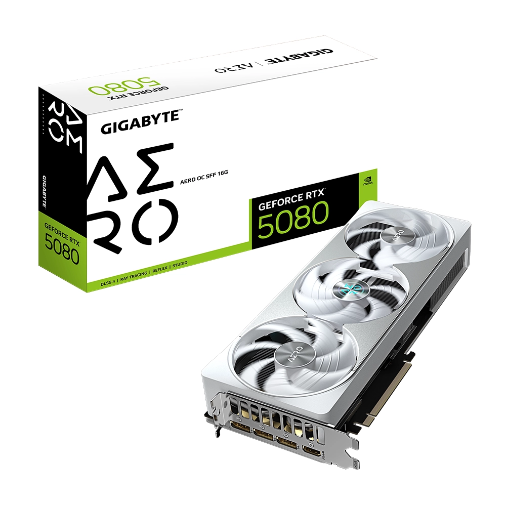 Tarjeta de Vídeo Gigabyte RTX 5080 Aero OC SFF 16GB GDDR7-0