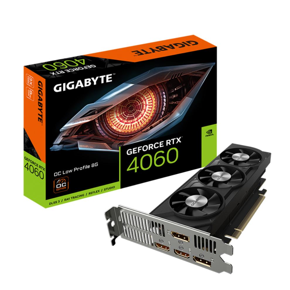 Tarjeta Gráfica Gigabyte GeForce RTX 4060 OC Low Profile 8G-0