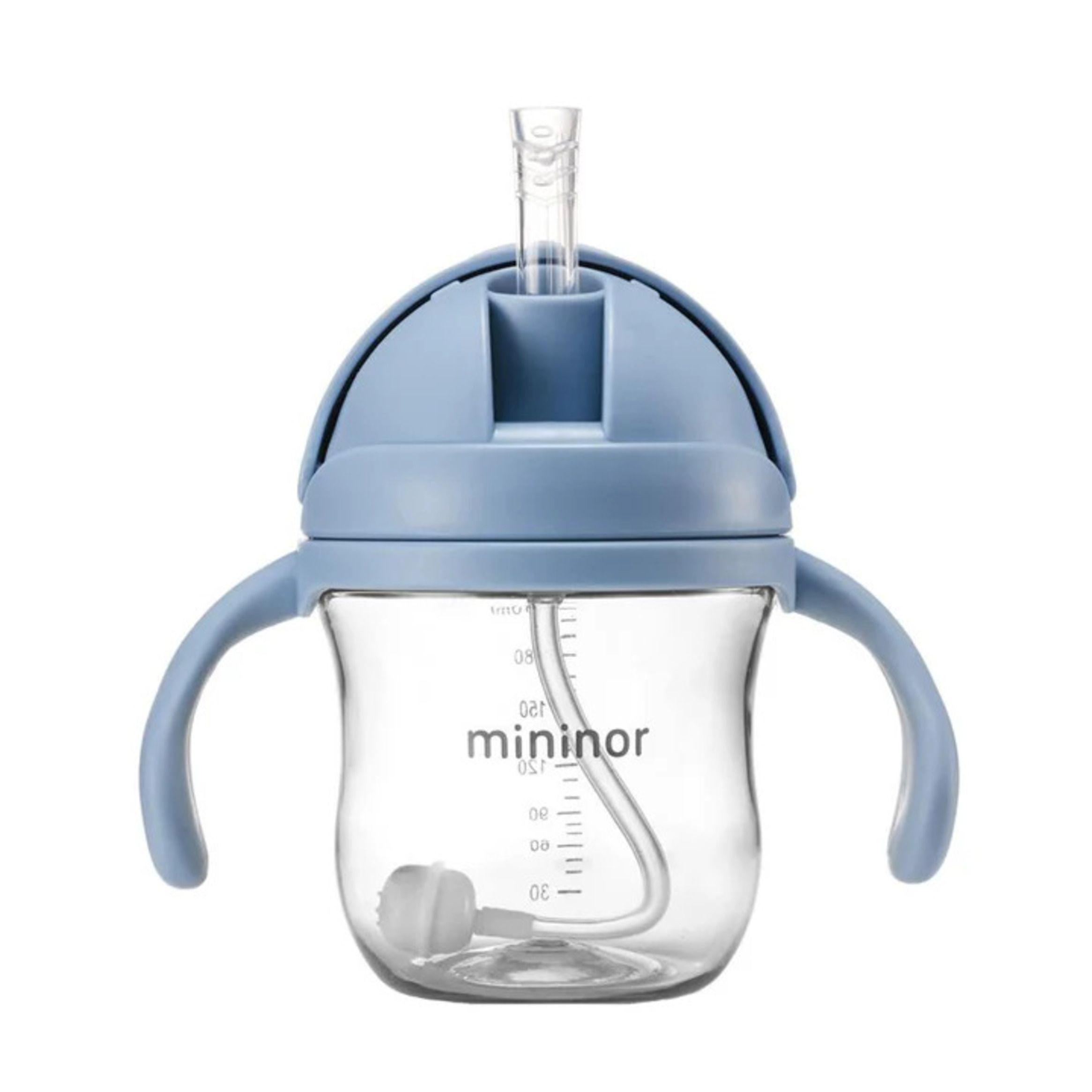 Vaso con bombilla Mininor 220ml - Celeste-0