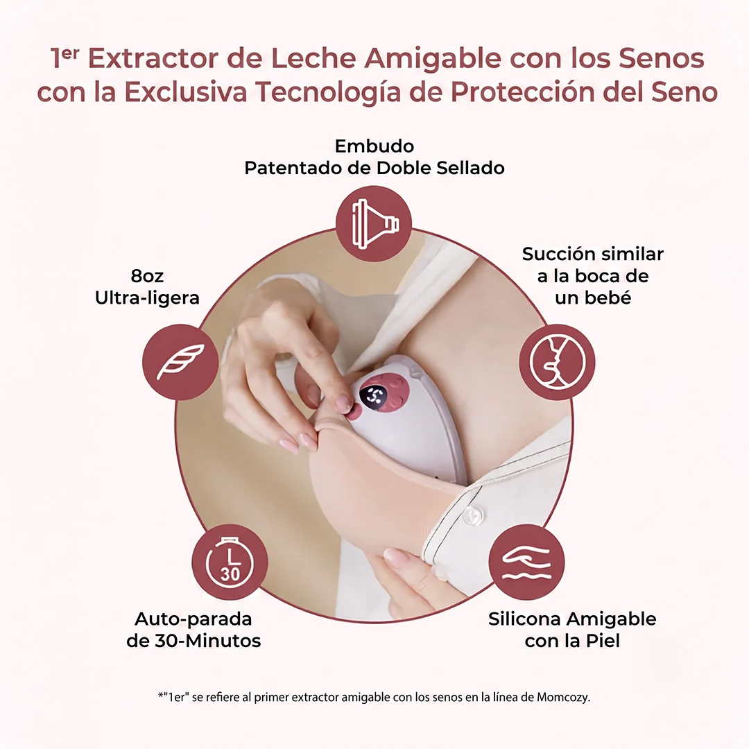 Extractor de Leche Materna M5 Smart Control por App y Manos Libres Momcozy-5
