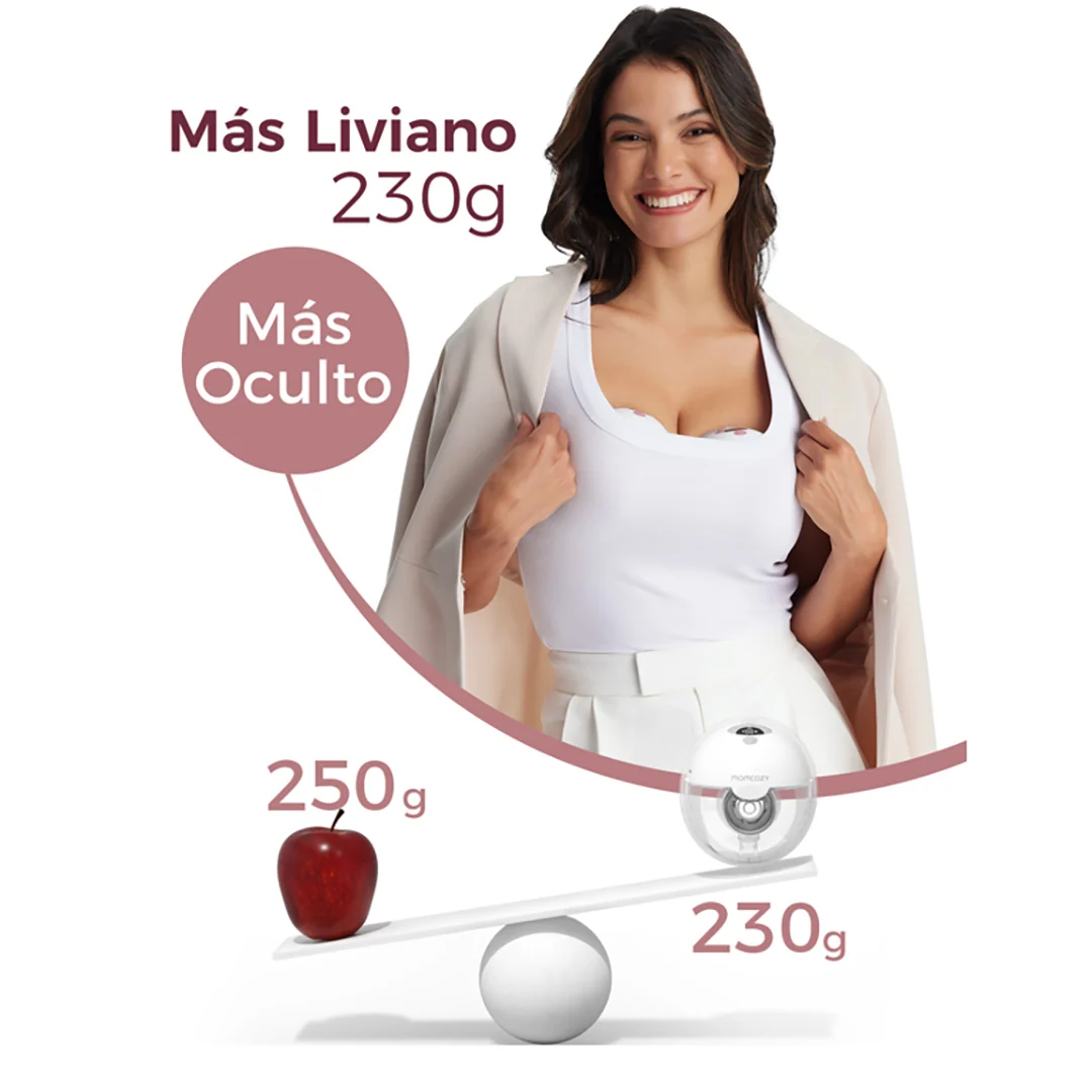 Extractor de Leche Materna M5 Smart Control por App y Manos Libres Momcozy-8