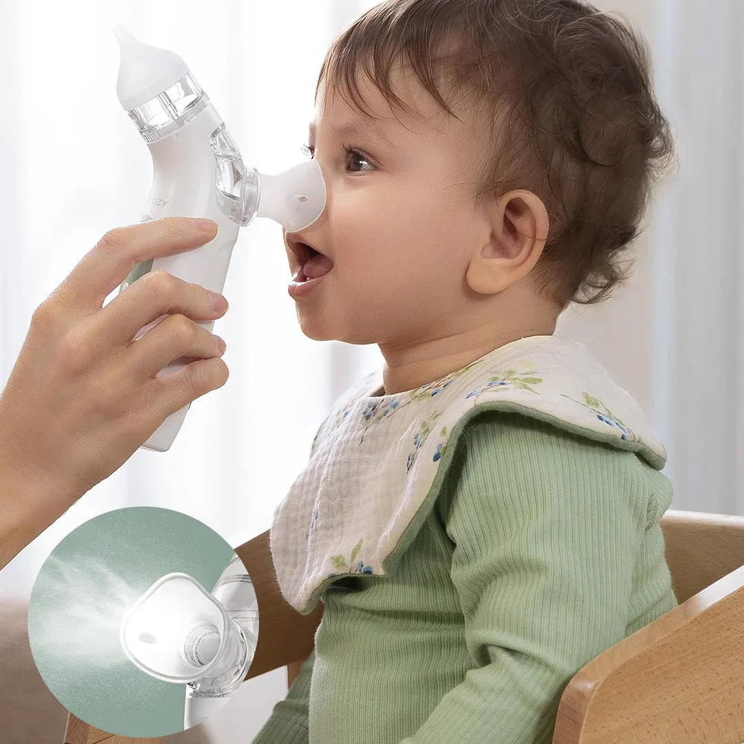 Aspirador Nasal Eléctrico con Pulverizador y Succión Momcozy-2