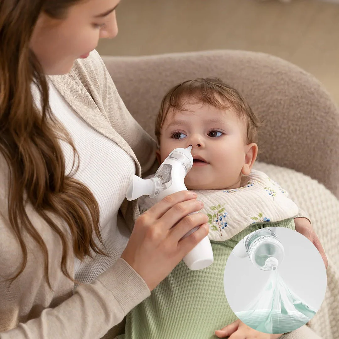 Aspirador Nasal Eléctrico con Pulverizador y Succión Momcozy-3