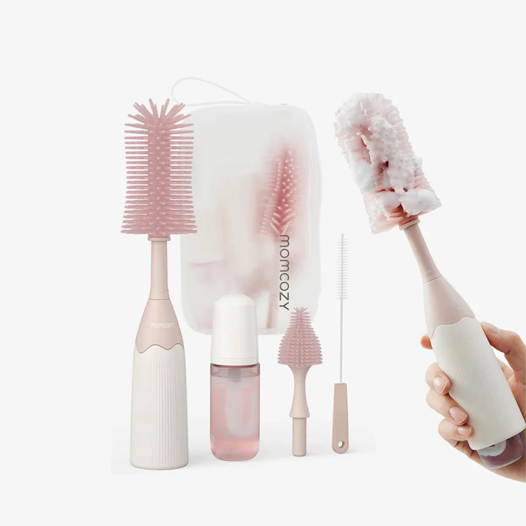 Kit de Cepillos para Mamaderas Rosa-3