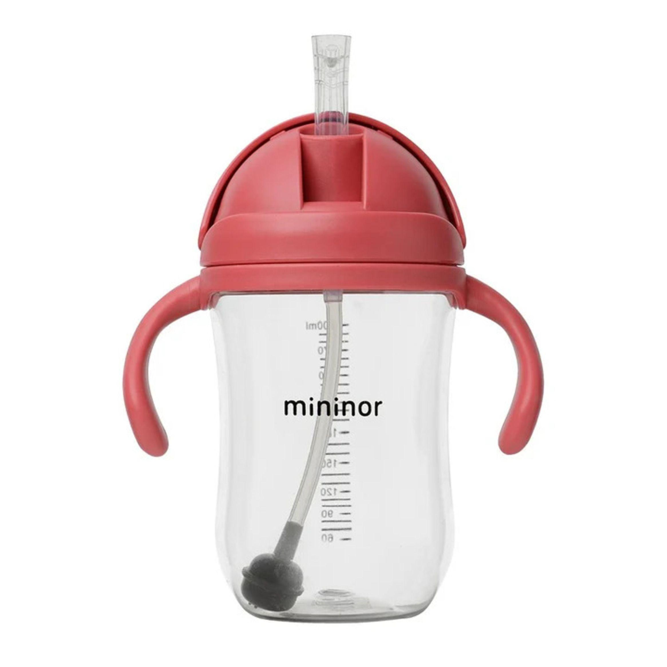 Vaso con bombilla Mininor 330ml - Rojo-0