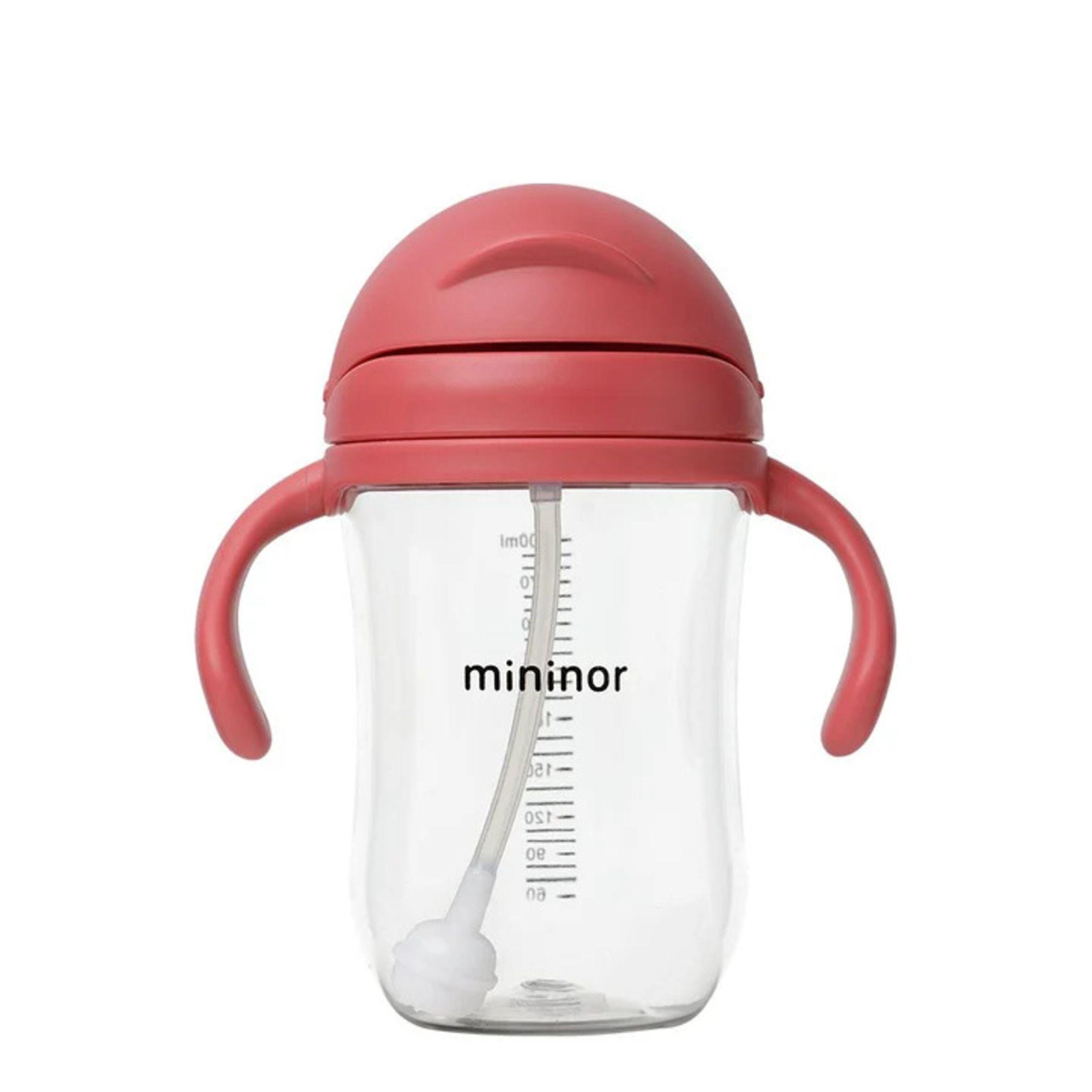 Vaso con bombilla Mininor 330ml - Rojo-1
