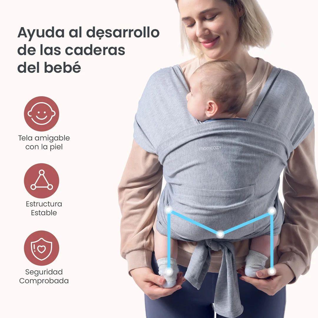 Portabebé Fular Gris-2