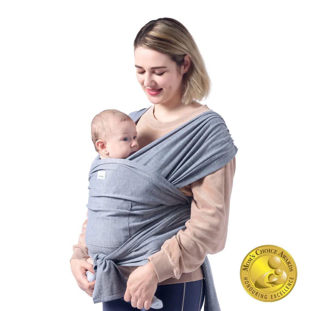 Portabebé Fular Gris-3