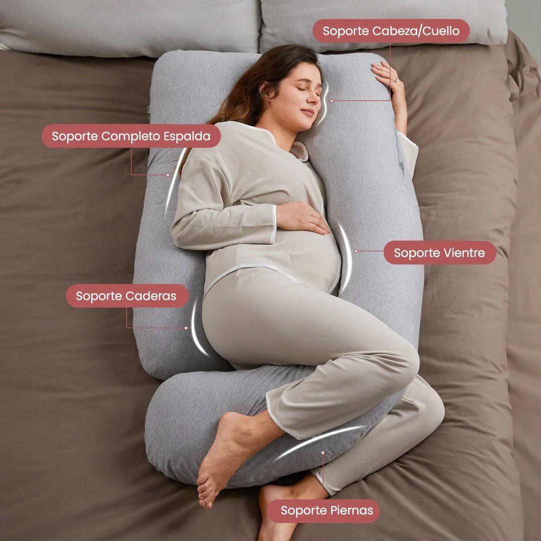 Almohada de Embarazo forma de U con Tela Refrescante Momcozy-3
