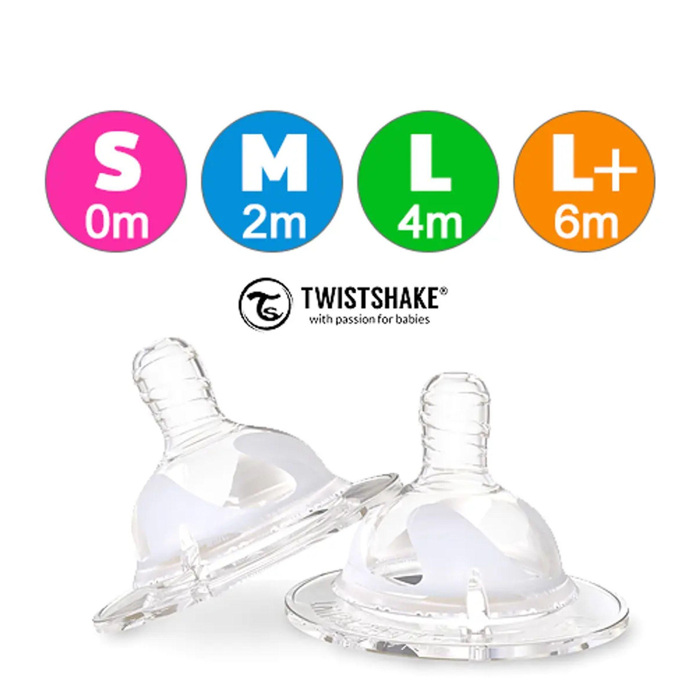 Tetinas Twistshake Anti-Cólico 2 unidades - Talla S-2