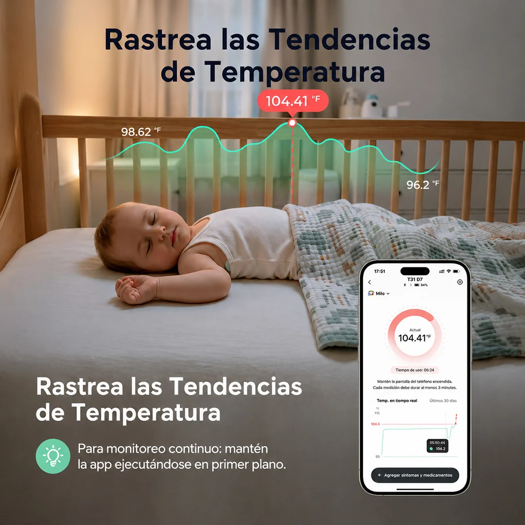 Termómetro Continuo para Bebé Momcozy-4