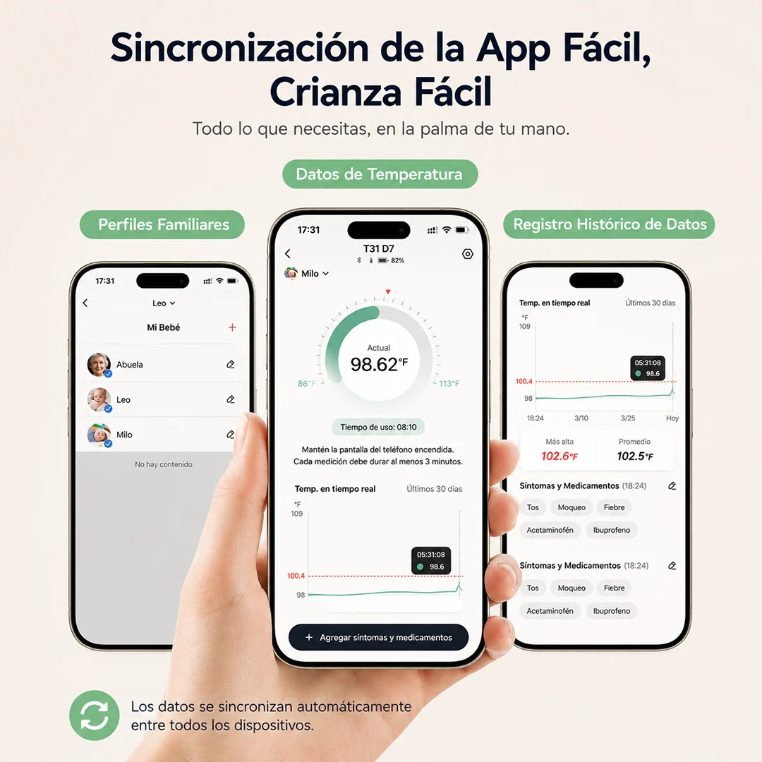 Termómetro Continuo para Bebé Momcozy-5