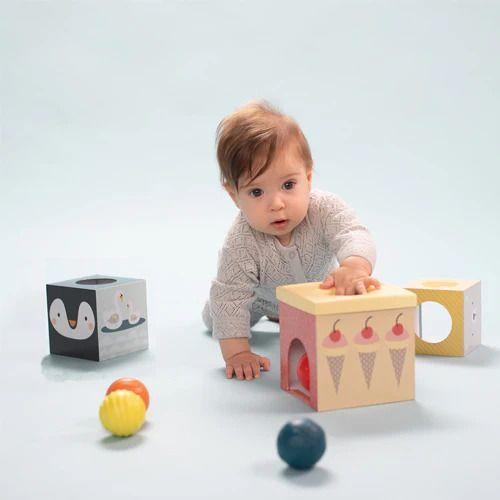 Cubos de Apilamiento con Bolitas Texturizadas Taf Toys-3