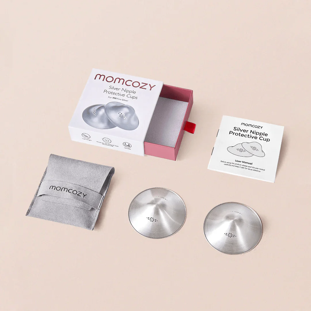 Copas de Lactancia de Plata 999 Talla 45MM Momcozy-3