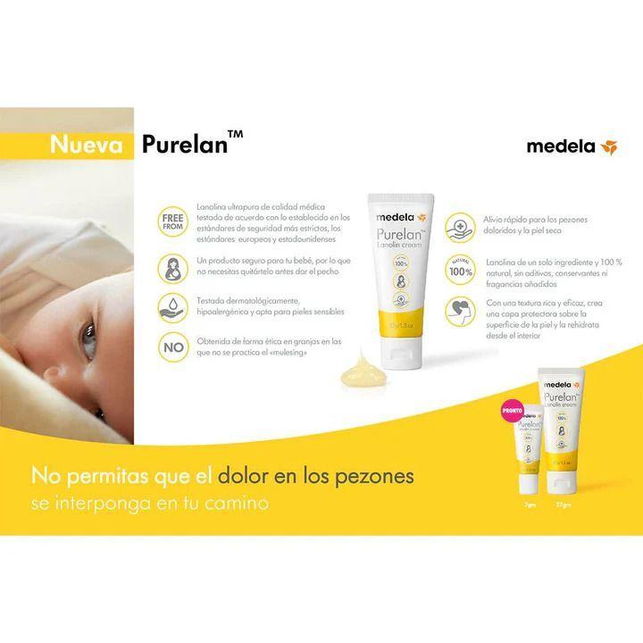 Crema de Lanolina para Pezones Purelan 100 37 gr Medela-2