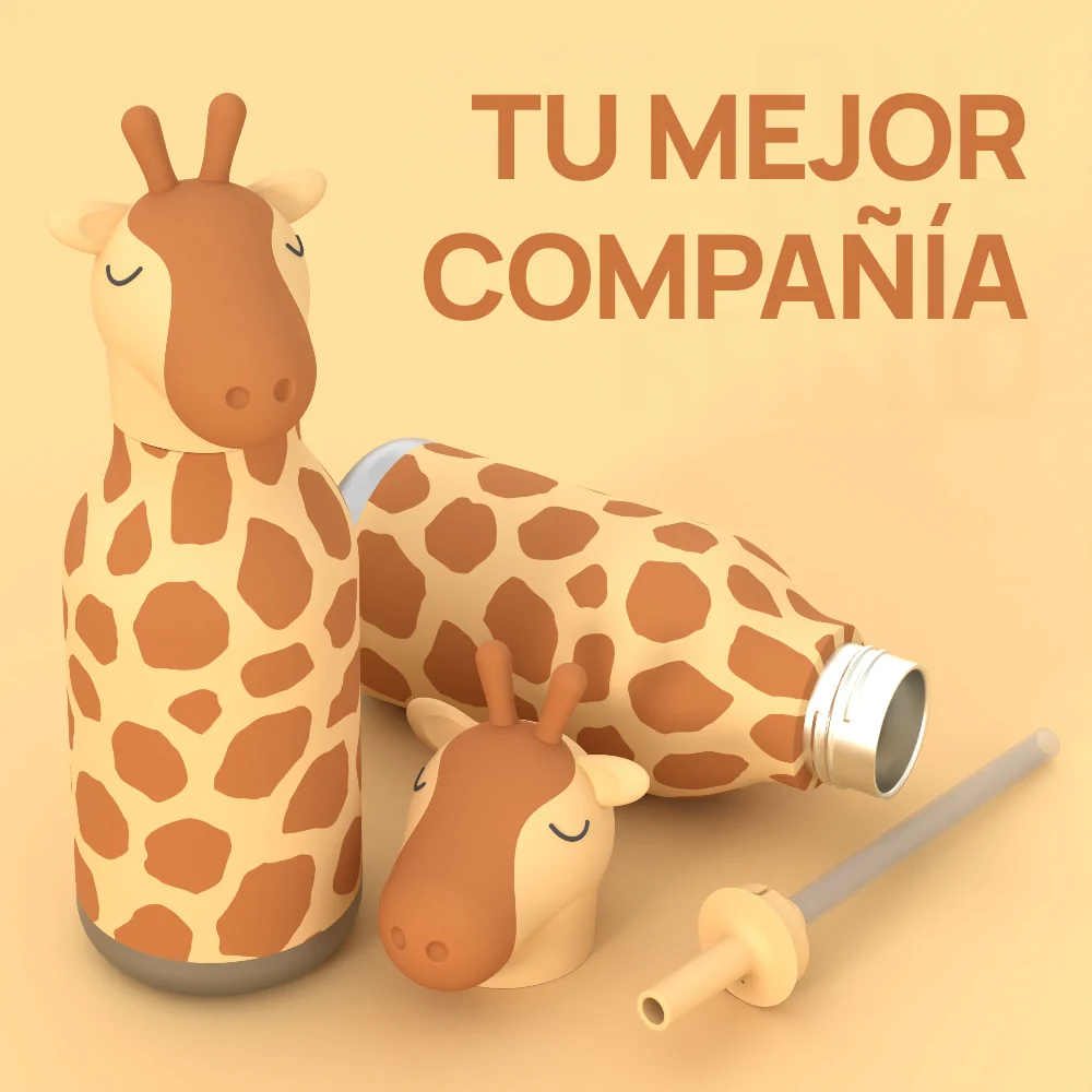 Botella Térmica Bestie Jirafa Asobu-3