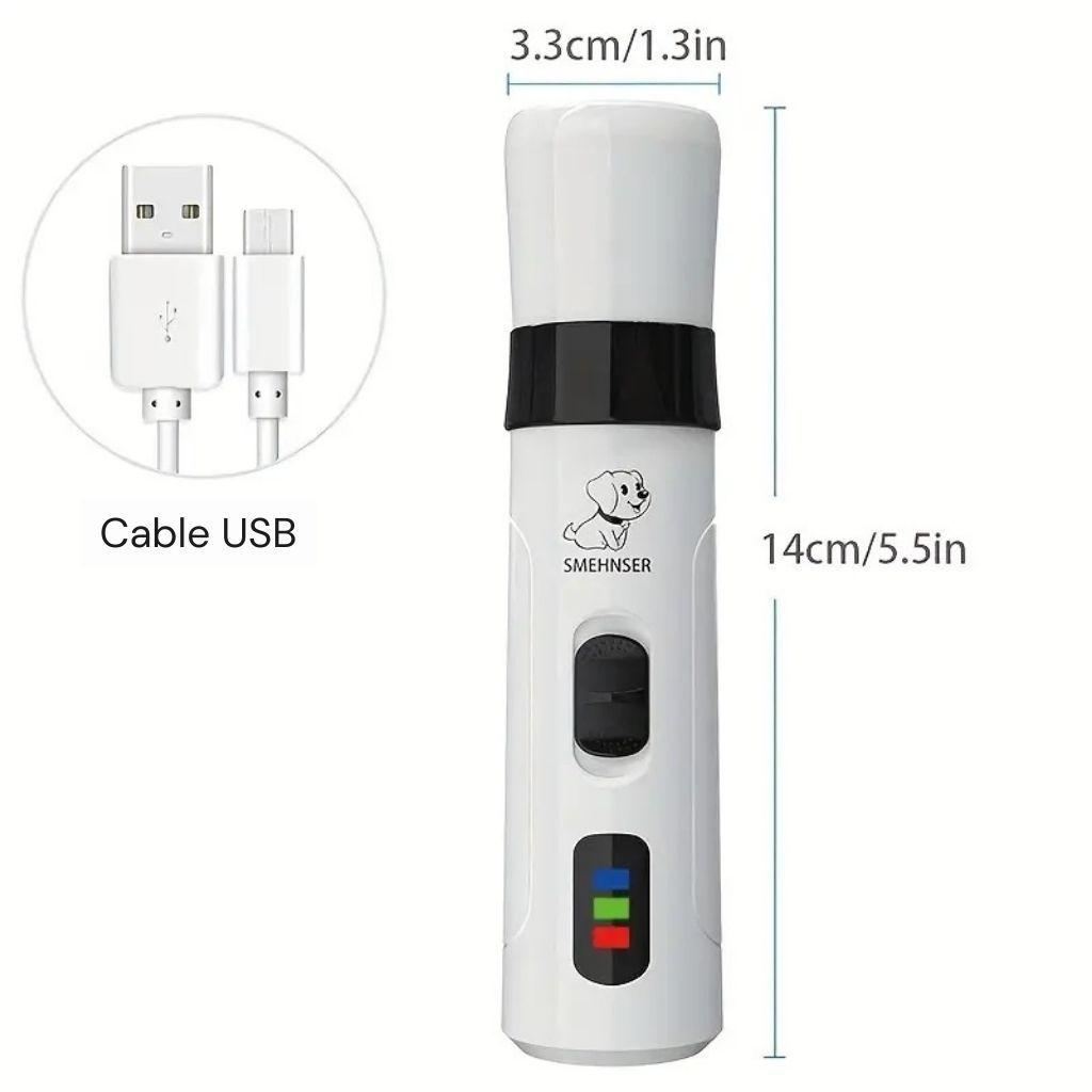 Limador Giratorio De Uñas Para Perros Y Gatos Recargable-3