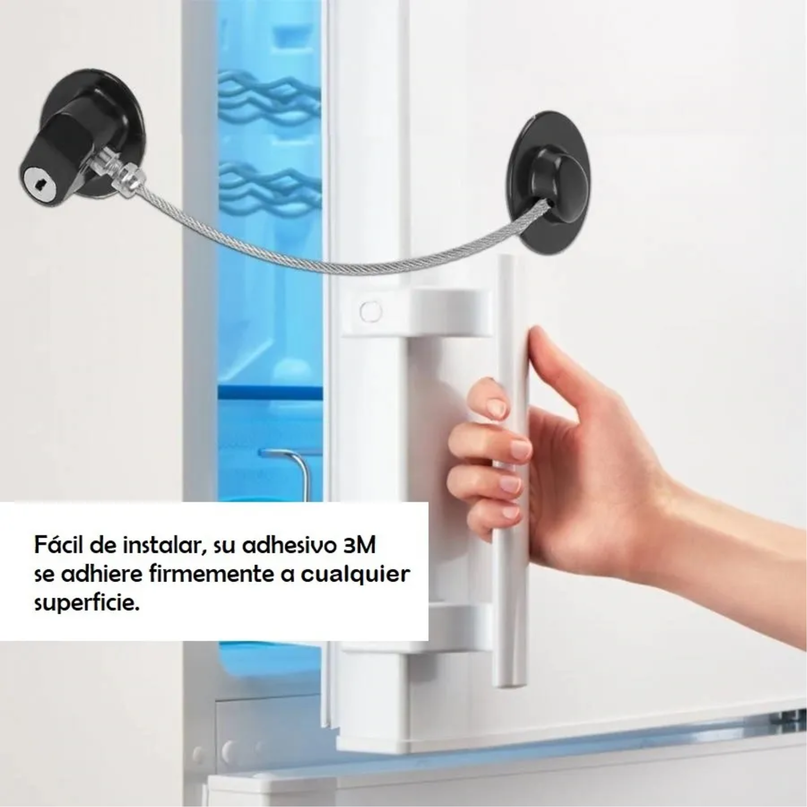 Seguro  Niños Cable Acero Refrigerador, Ventanas Y Puertas-2