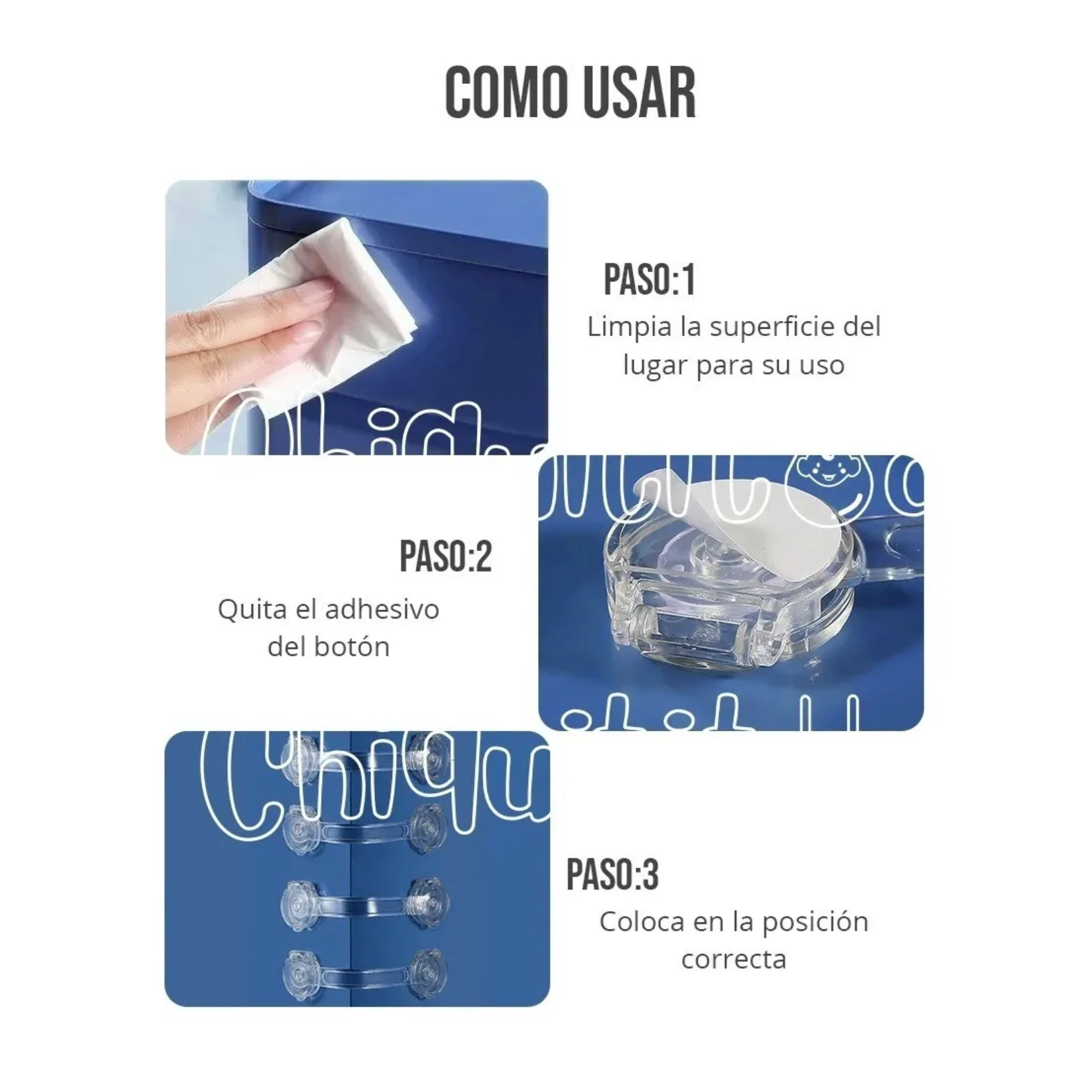 Pack 5 Seguros Niños Puerta/cajones/refrigerador/wc -4