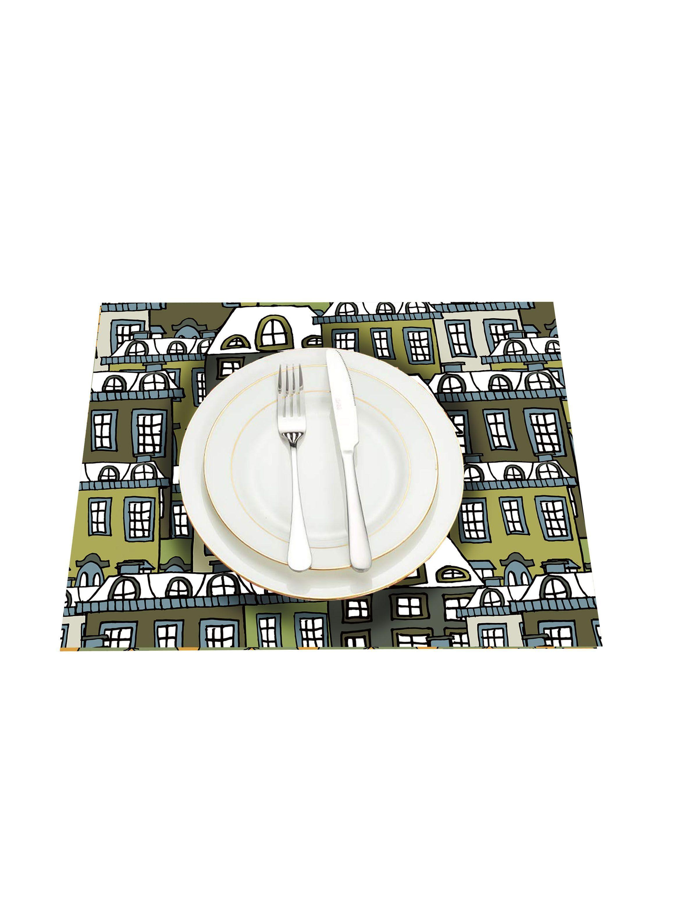 Set De 6 Individuales Navidad Jingle Bells 5 Antimanchas-1