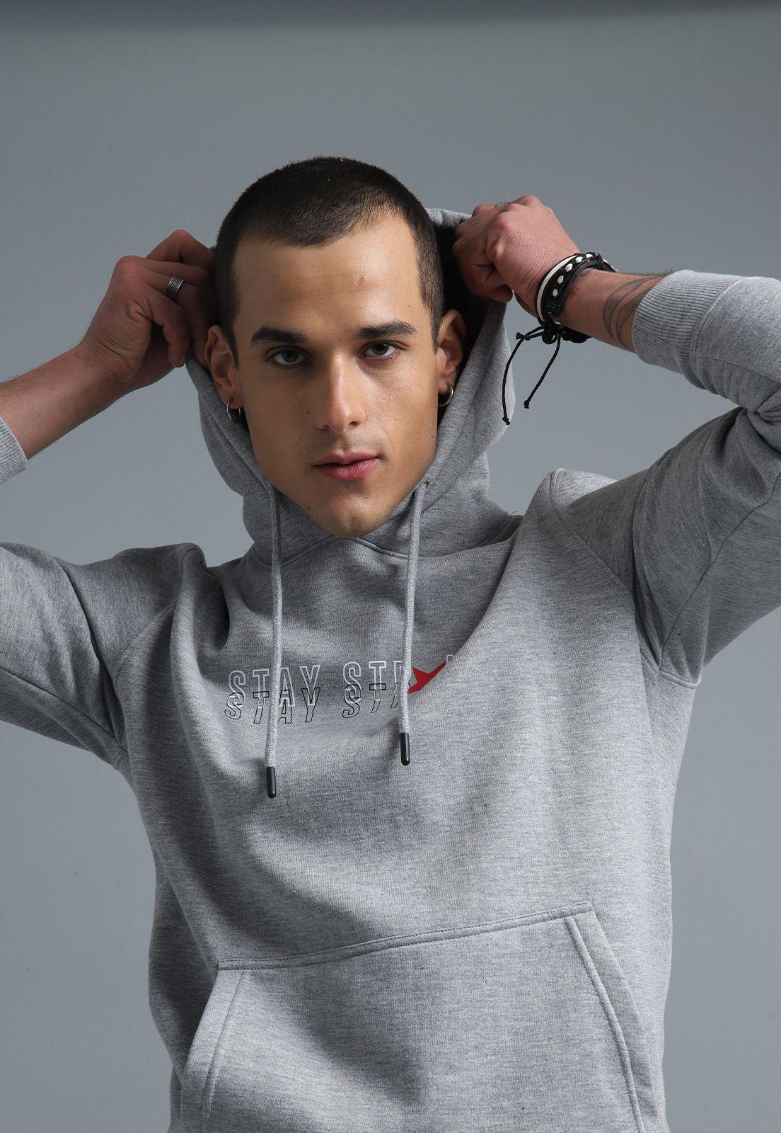 Poleron Con Gorro Hombre Soviet SPL2651GR-1