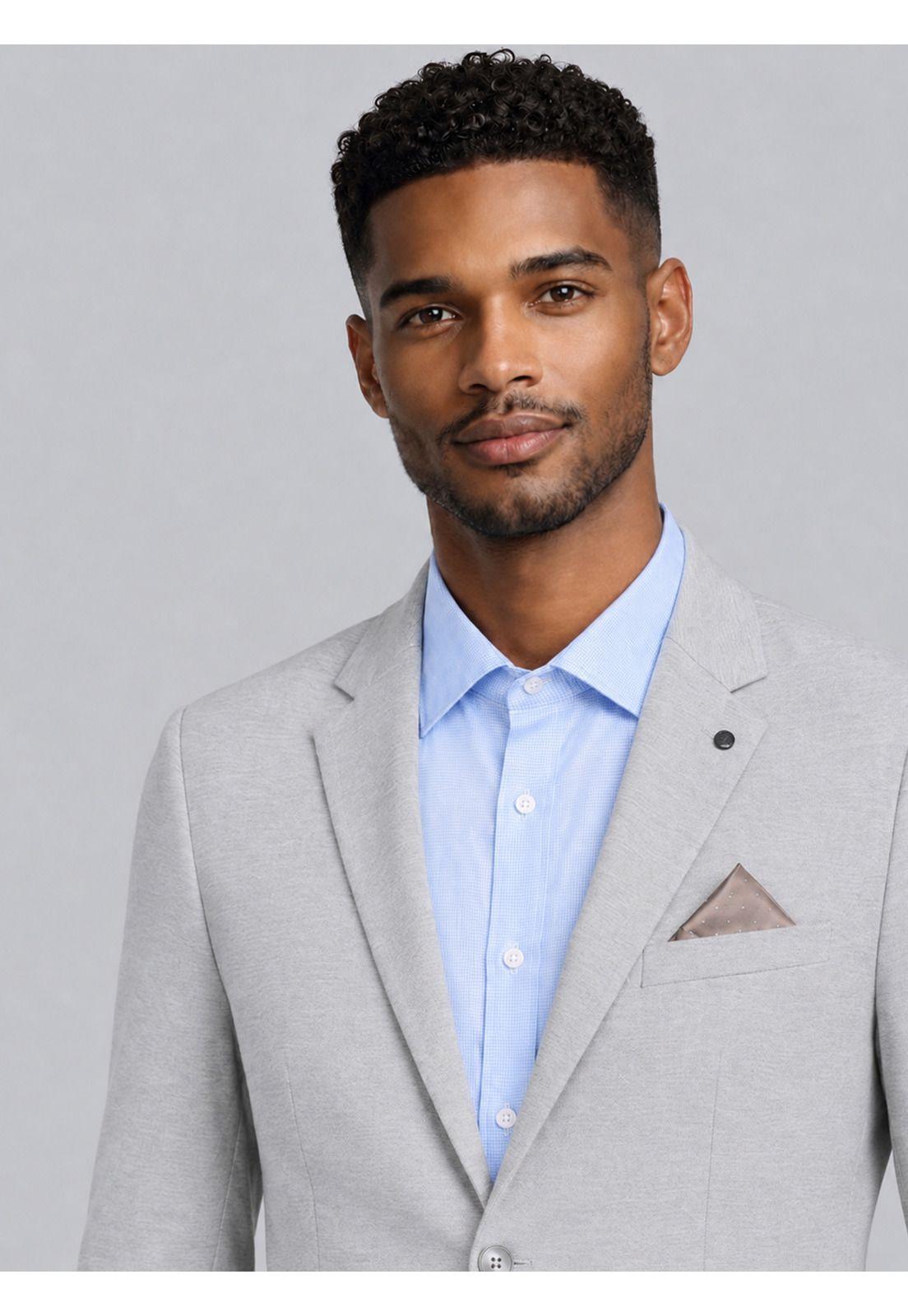 Blazer Poli Viscosa Spandex Tailored Fit Gris Van Heusen VHBZ602GR-4