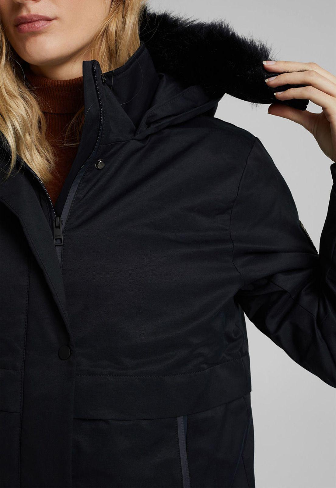 Parka Larga Mujer Con Capucha Esprit-2