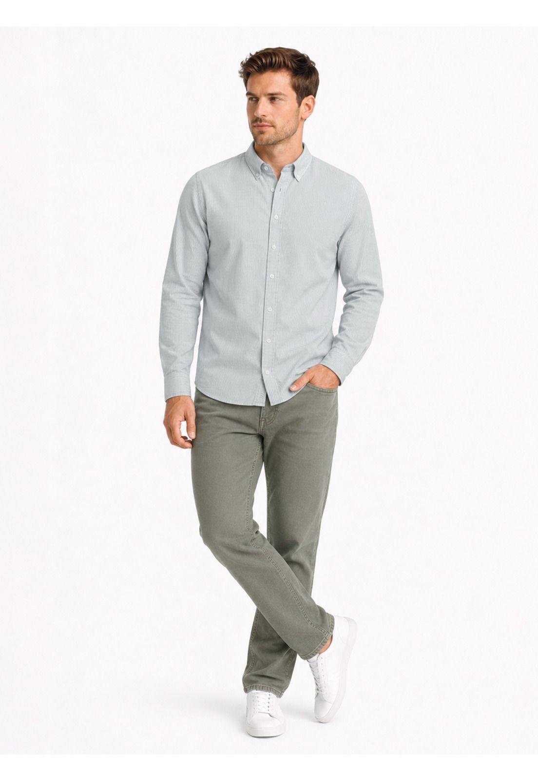 Pantalón 5 Pocket Spandex Regular Fit Verde Arrow PA34081VE-3