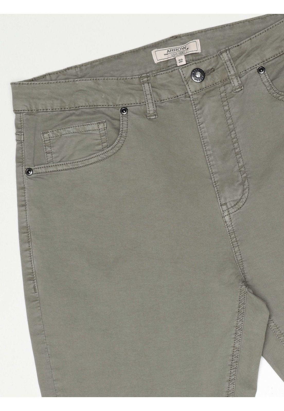 Pantalón 5 Pocket Spandex Regular Fit Verde Arrow PA34081VE-4