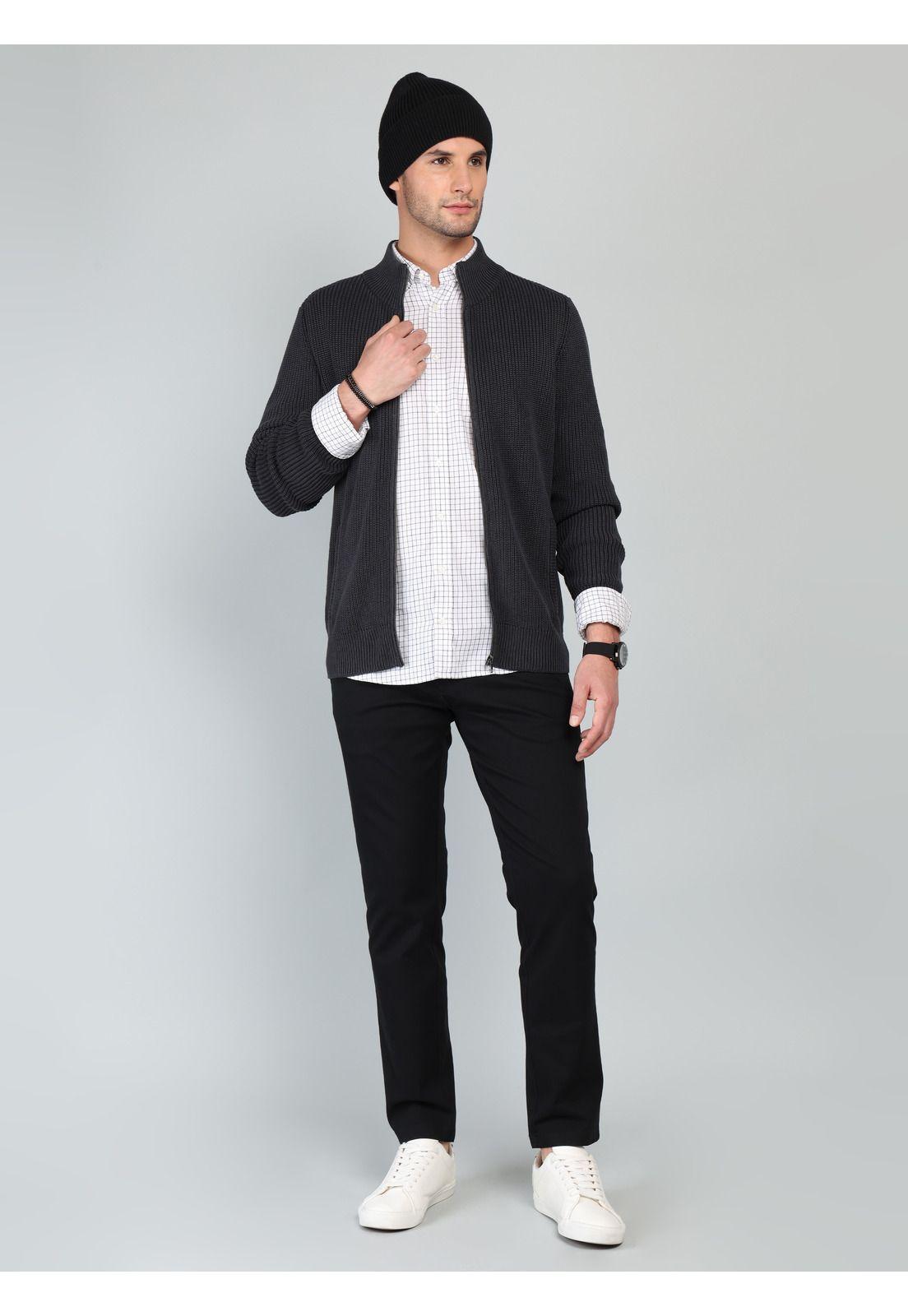 Sweater Stone Wash Regular Fit Azul Oscuro Arrow SW33077AO-3