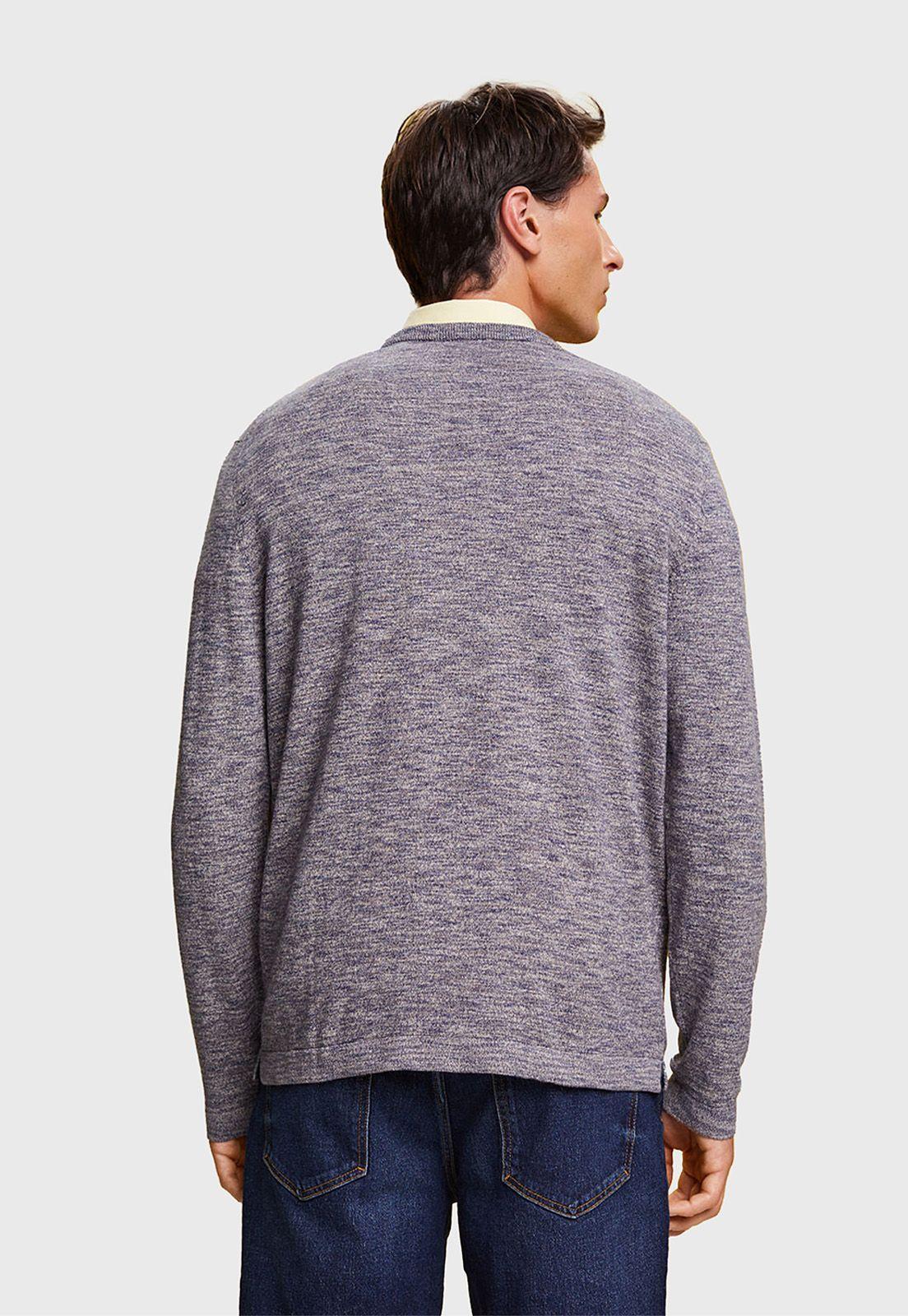 Sweater De Punto Jaspeado Hombre Esprit-1