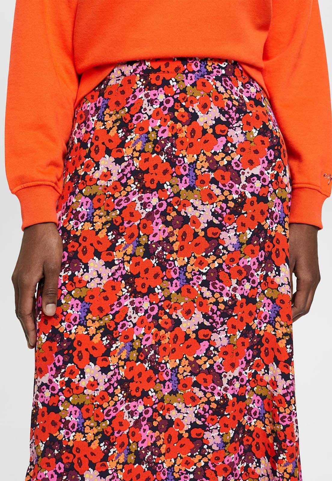 Falda Midi Con Diseño Floral Allover Mujer Esprit-2