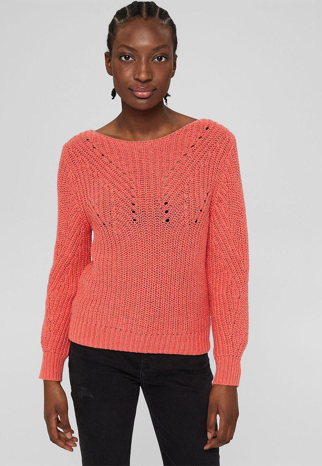 Sweater En Mezcla De Algodón Esprit Khaki-0