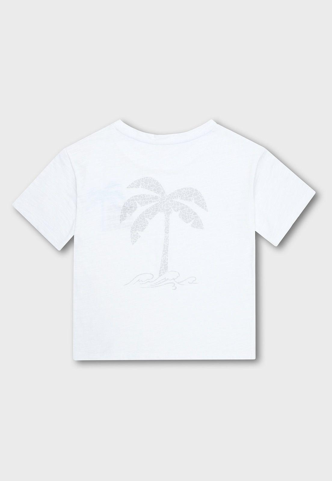 Polera Manga Corta Niño Osito POOV535BL-1