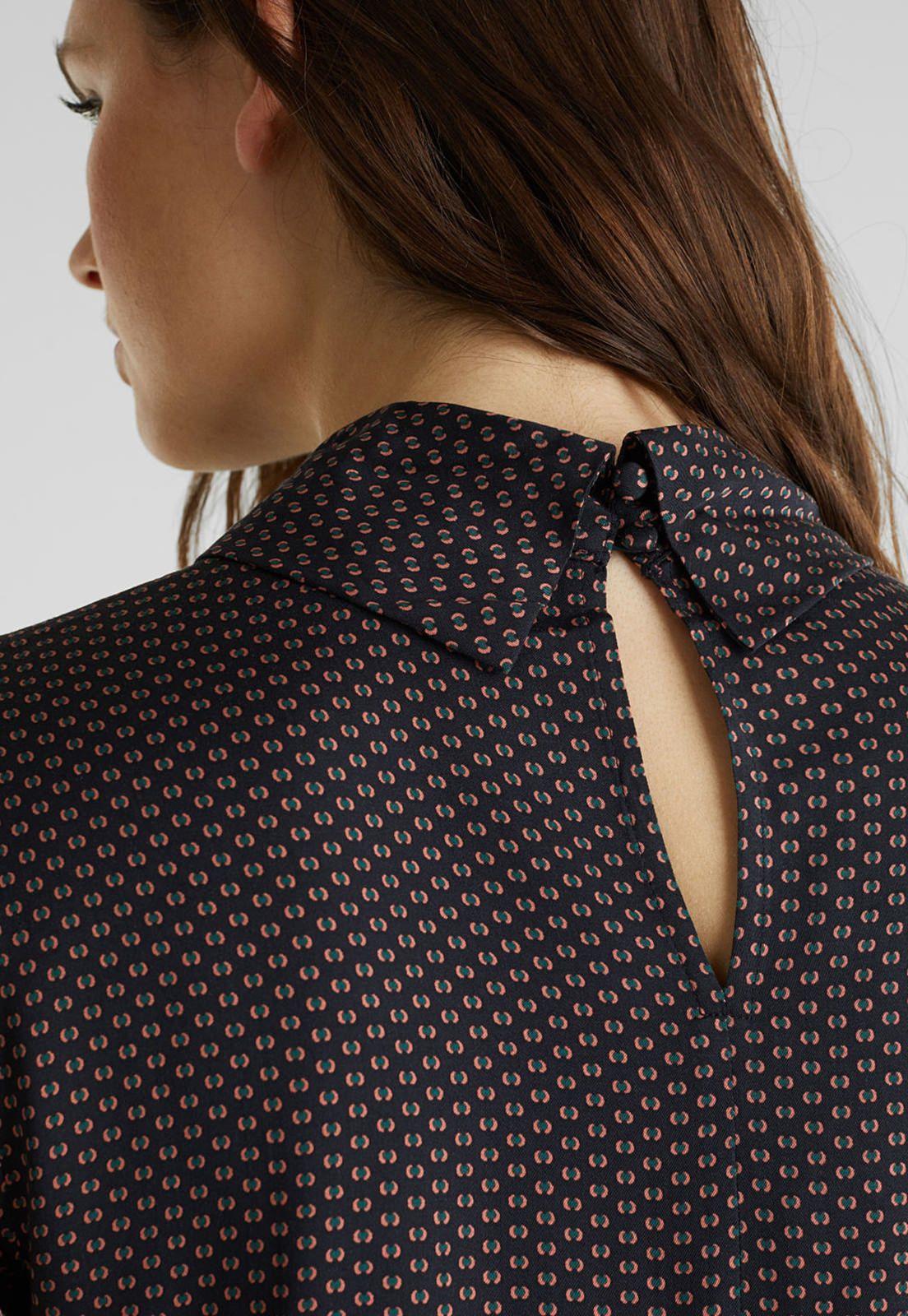 Blusa Estampada Con Cuello Alto  Esprit-2