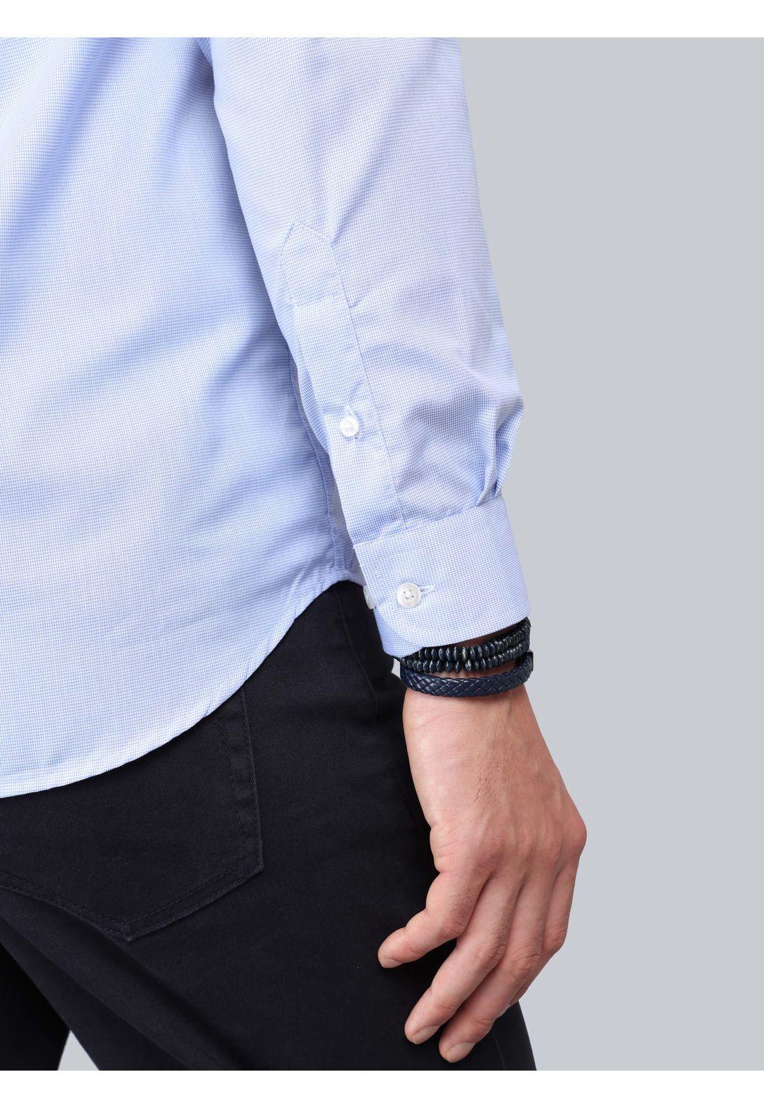 Camisa Fantasía Regular Fit Celeste Arrow CM33071CE-5