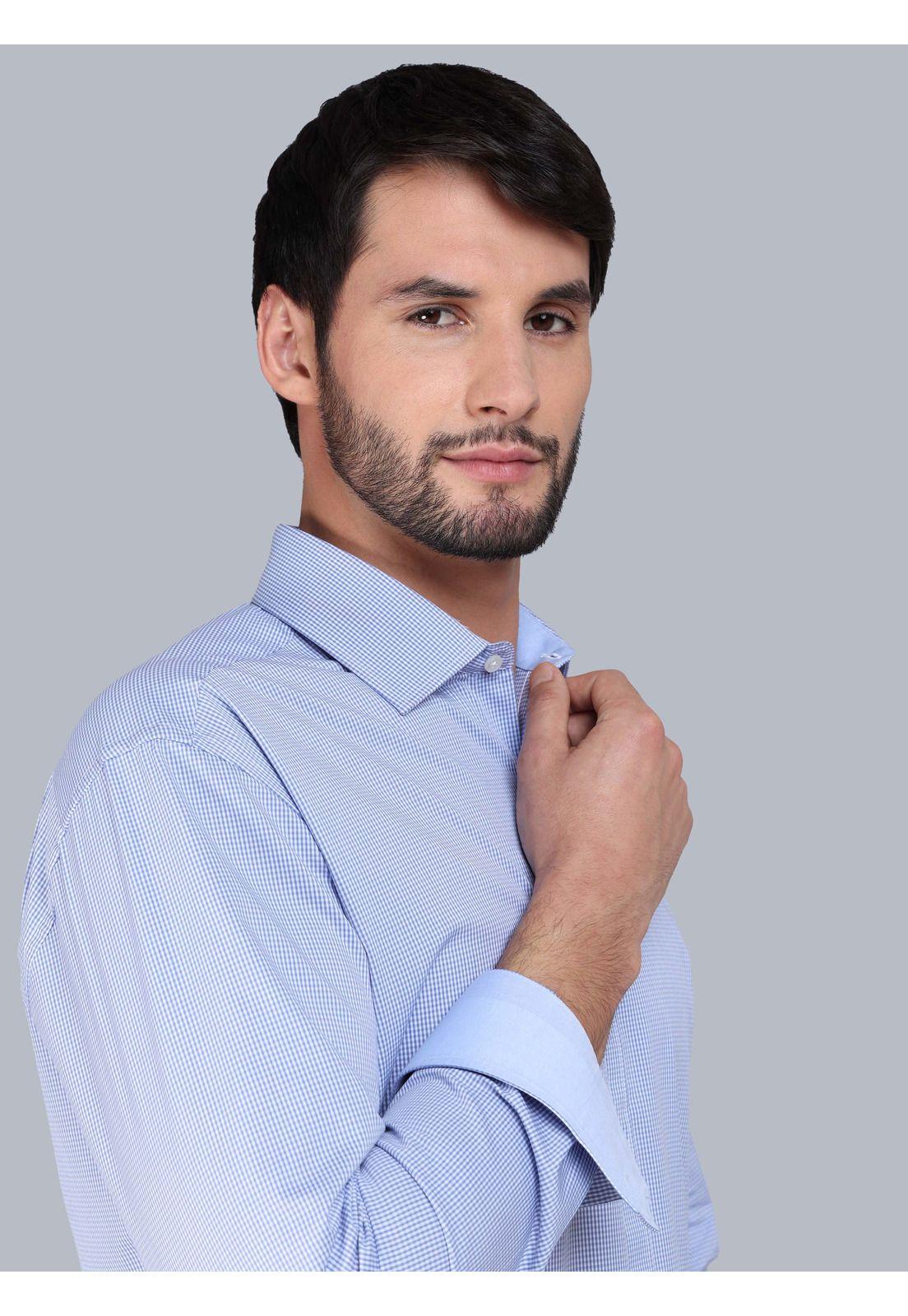 Camisa Formal Spandex Tailored Fit Azul Arrow ARM0505AZ-3