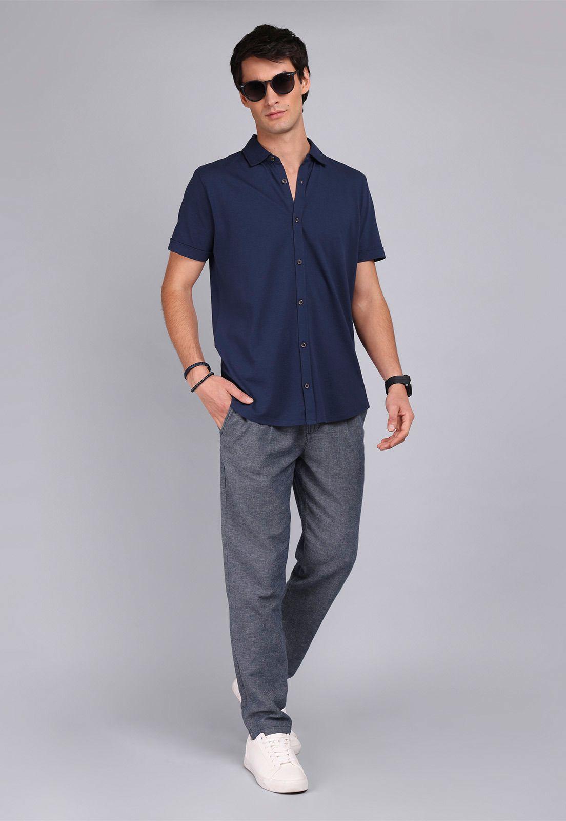 Polera Abotonada Spandex Arrow PO32019AZ-3