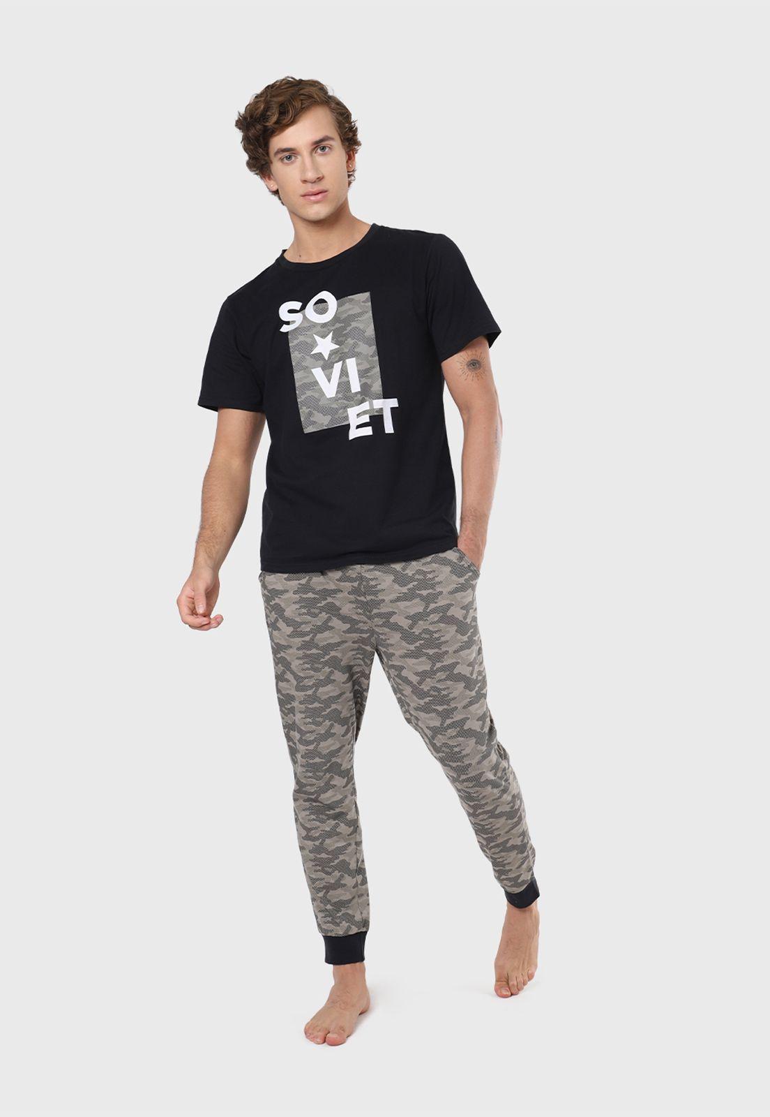Pijama Hombre Manga Corta Soviet-0