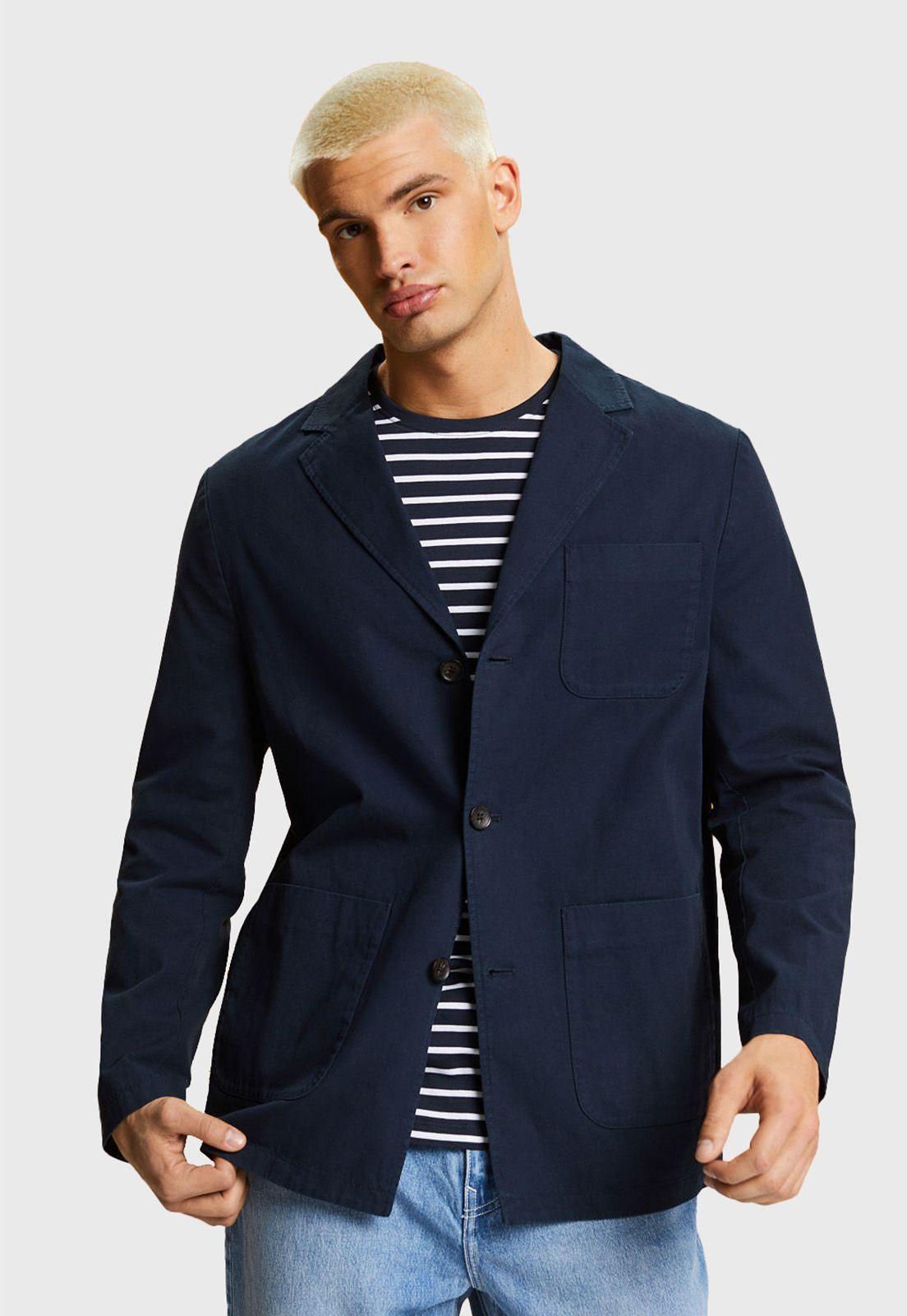 Chaqueta De Gabardina De Algodón Hombre Esprit 043EE2G304-0