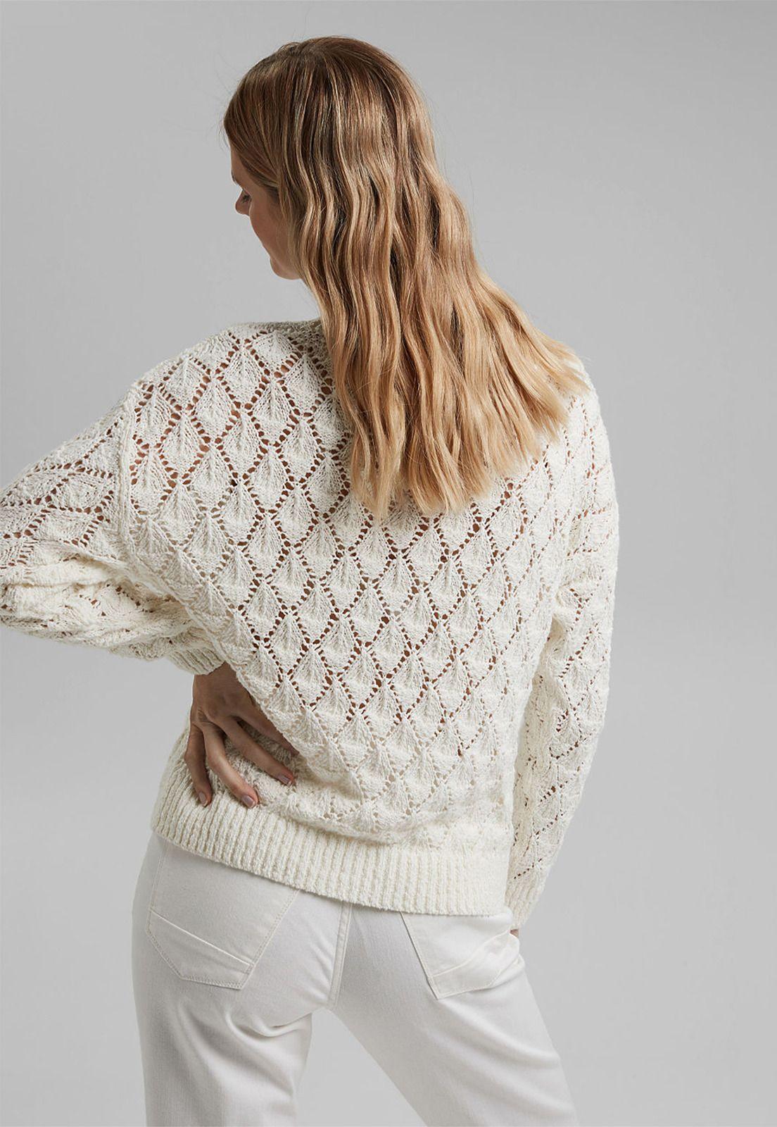 Sweater Mujer Con Diseño Calado Esprit-1