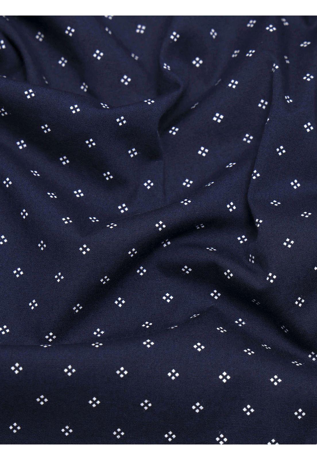 Camisa Print Spandex Regular Fit Azul Marino Arrow CM33011AZ-6