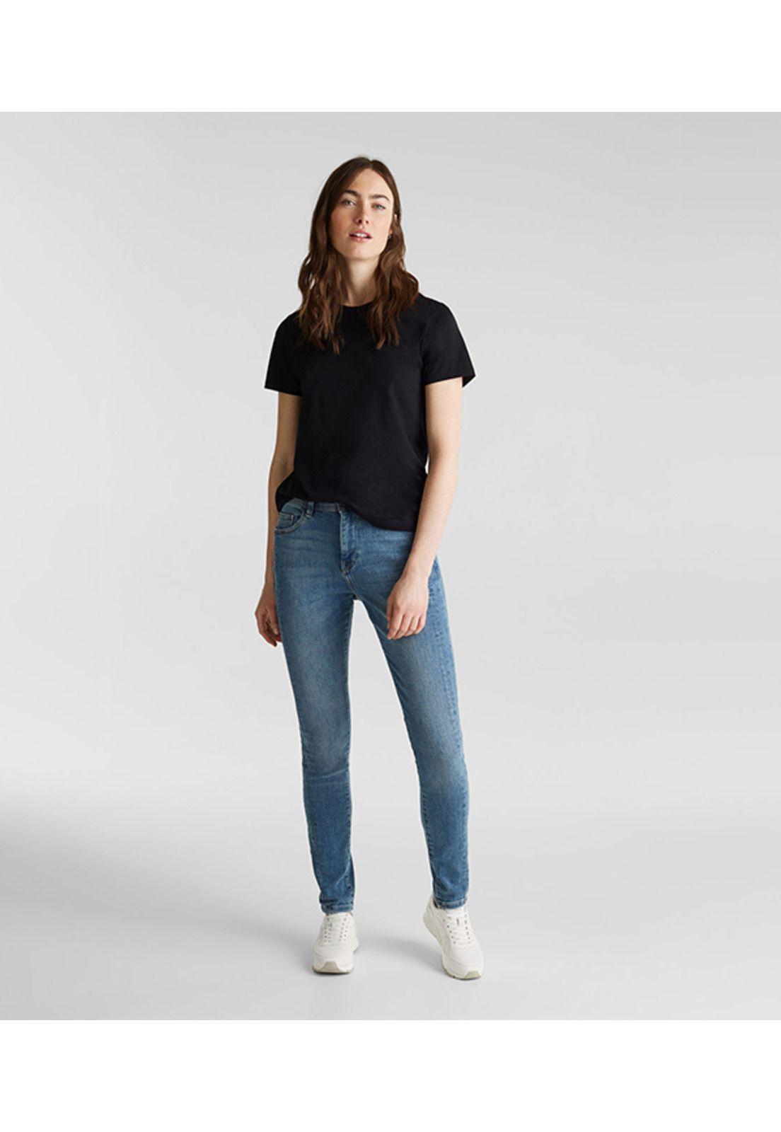 Jeans straight medium rise-0