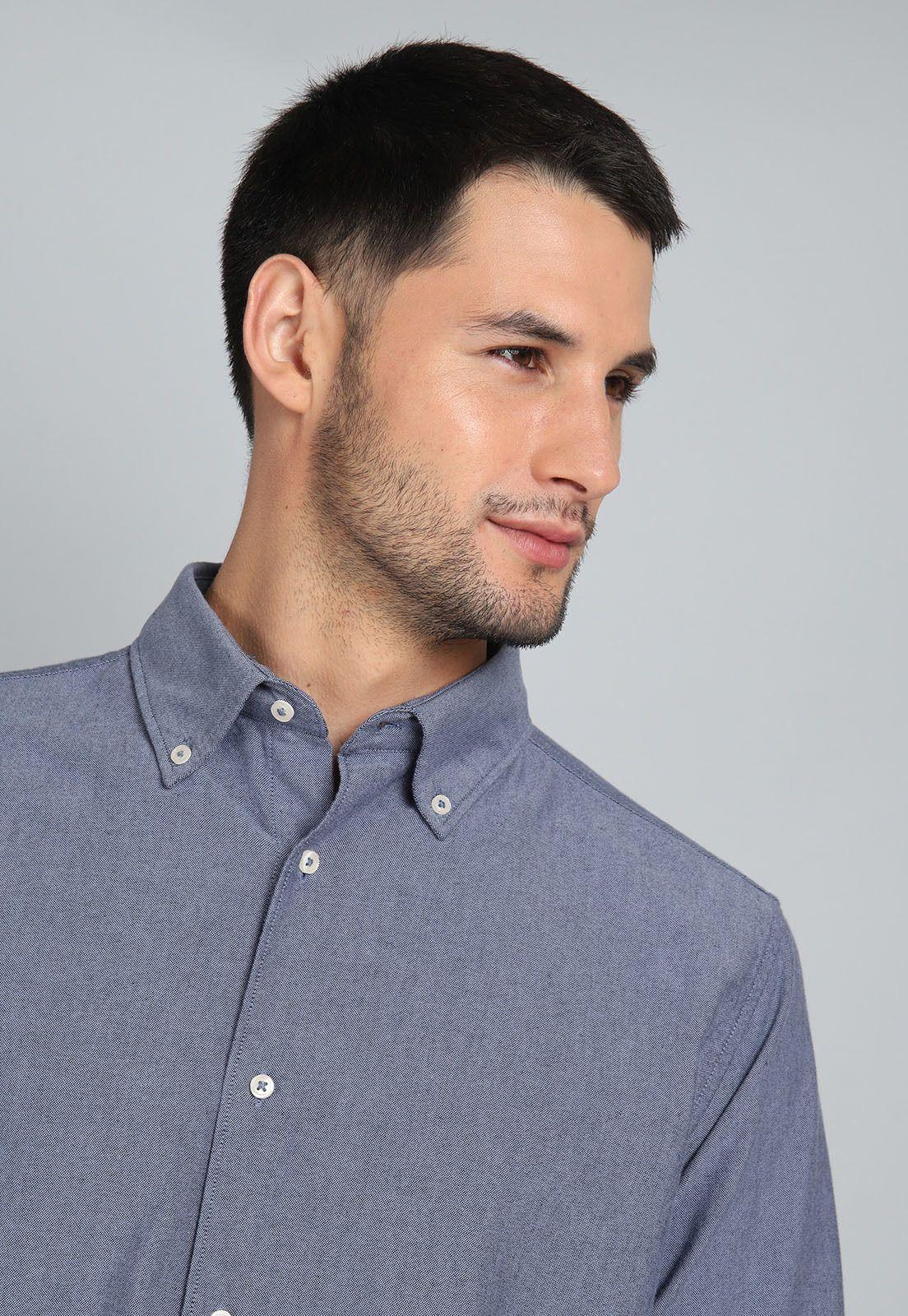 Camisa Oxford Manga Larga Arrow CM31063NB-2