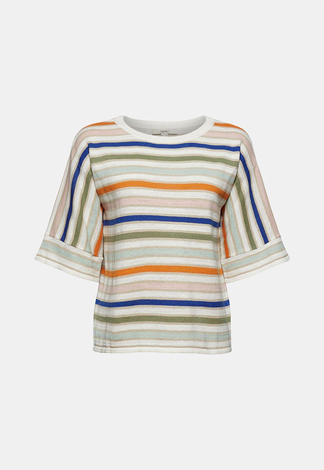Sweater Mujer Rayado Manga Corta Esprit-3
