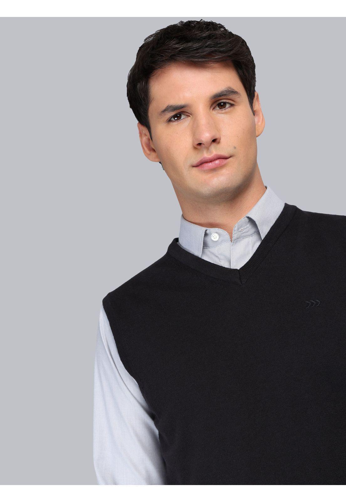 Sweater Sin Mangas Regular Fit Negro Arrow SW3000TNE-2