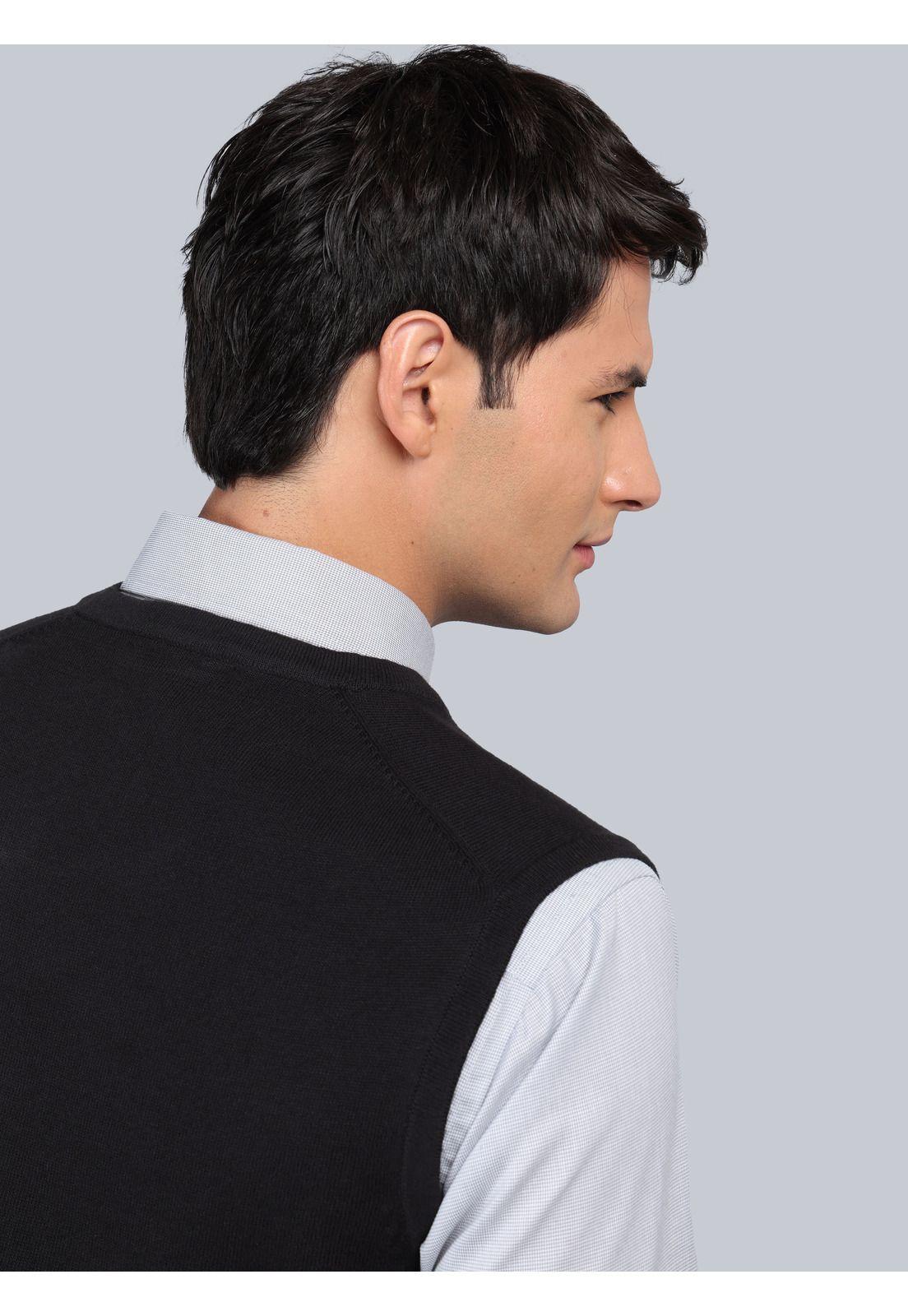 Sweater Sin Mangas Regular Fit Negro Arrow SW3000TNE-4