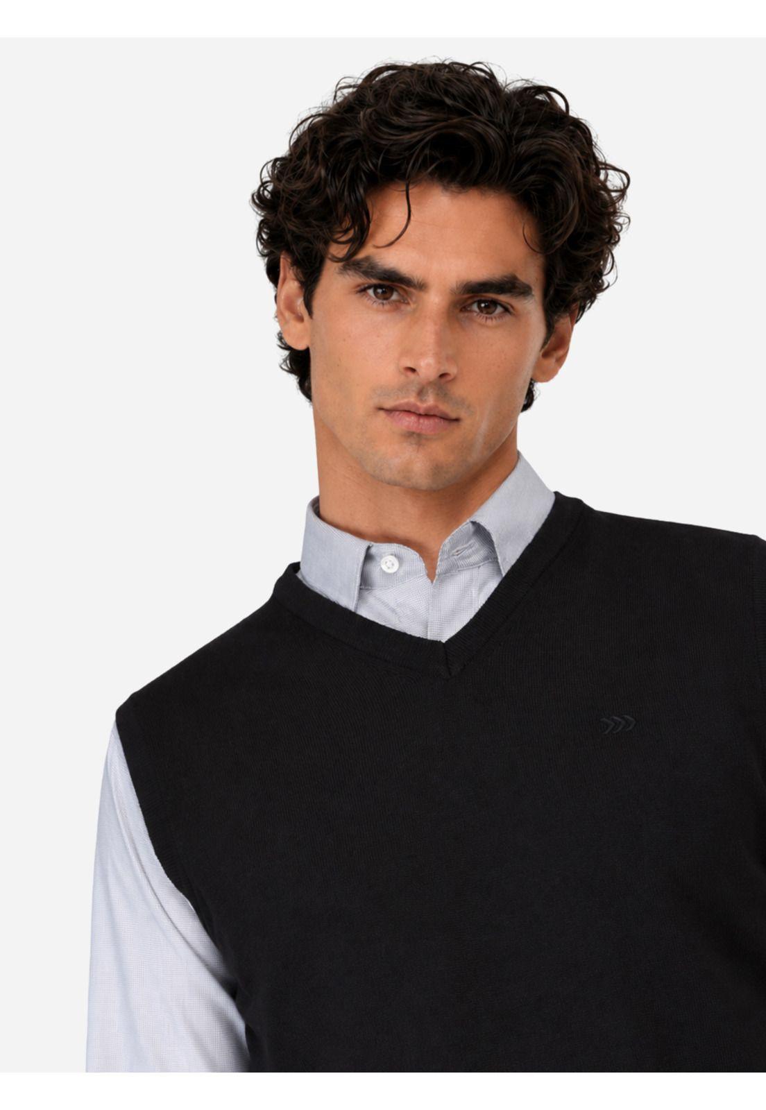 Sweater Sin Mangas Regular Fit Negro Arrow SW3000TNE-2