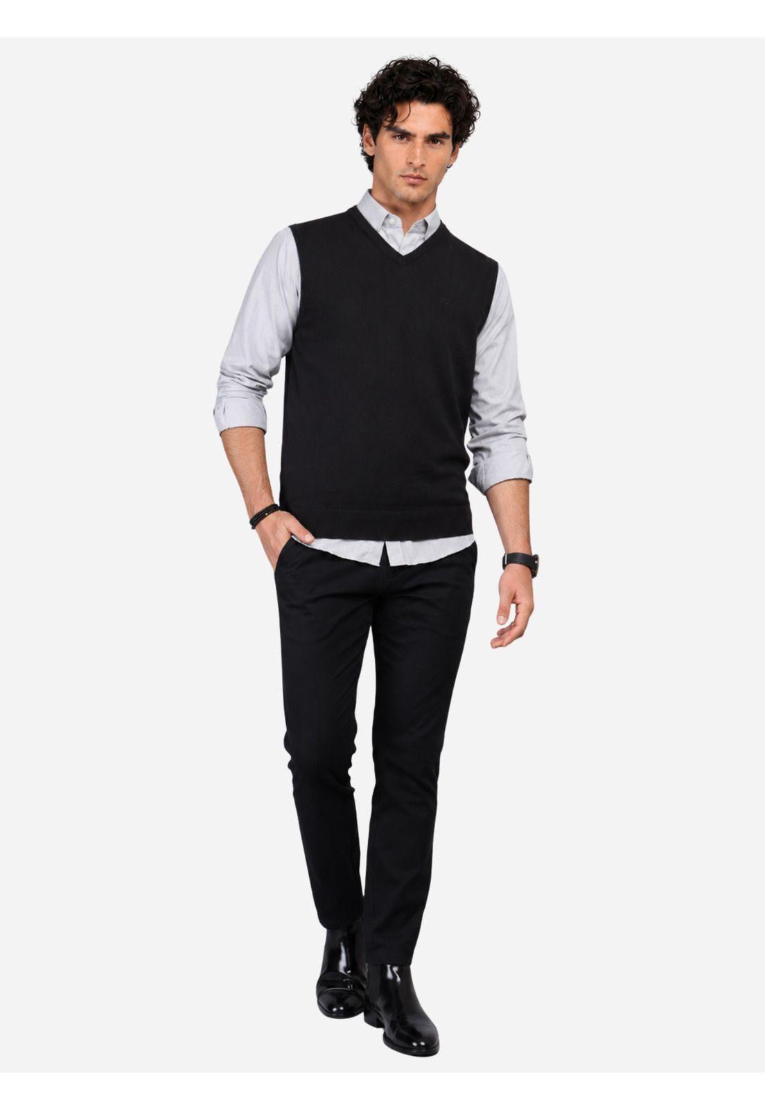 Sweater Sin Mangas Regular Fit Negro Arrow SW3000TNE-4