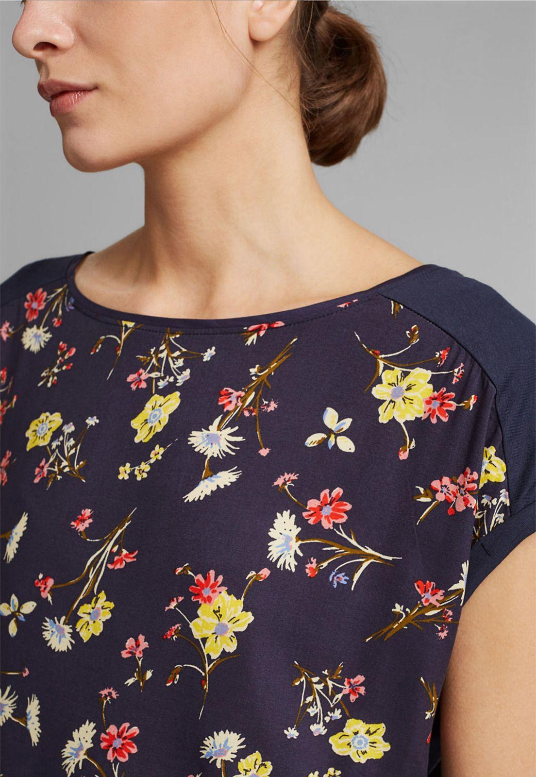 Polera Mujer En Mezcla De Tejidos Esprit-2